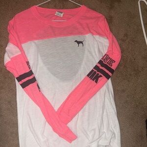 Neon pink scoop neck back cutout